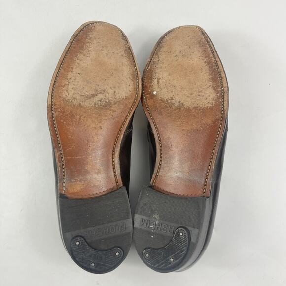 Florsheim Mens Dress Loafers Size 9.5 D Brown Leather Slip On Formal Shined main image 9